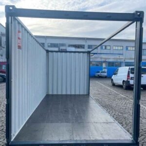 Cutting out the container door of container 20