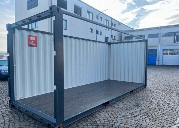 Roof cut-out for 20′ shipping container